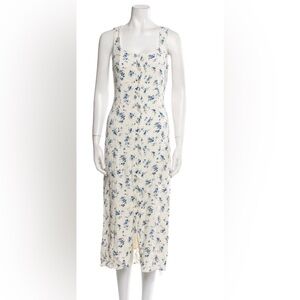 Reformation button down floral dress